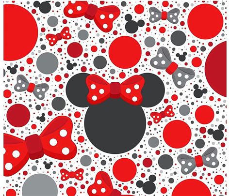 Red Minnie Mouse Background