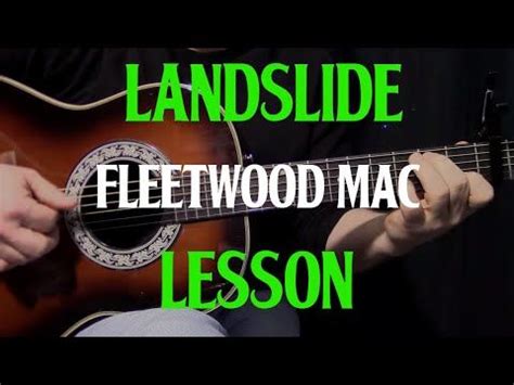 how to play Landslide by Fleetwood Mac - acoustic guitar lesson - YouTube | Acoustic guitar ...