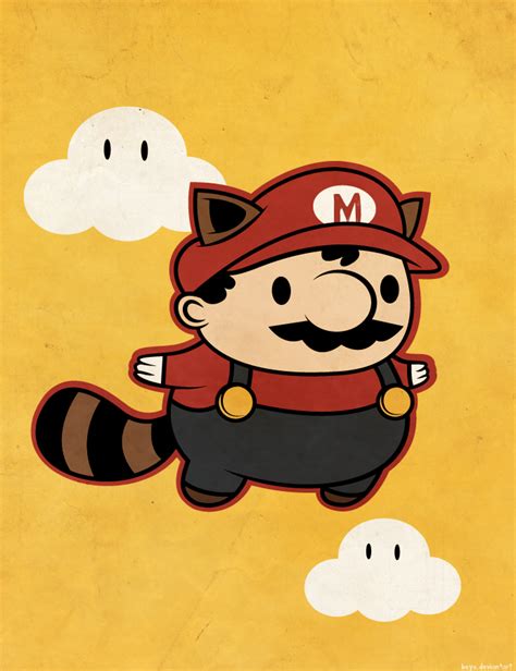 Raccoon Mario by beyx on DeviantArt