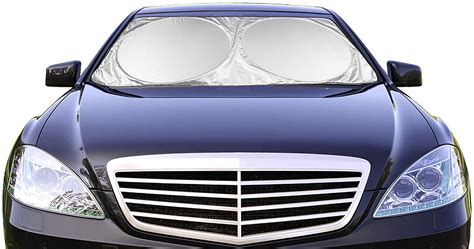 Car Windshield Sunshade (59" x 31.5") UV Protector Shields Auto & Keeps Vehicle Cooler - Easy to ...