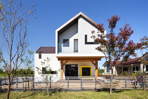 Modern T-Shaped House In South Korea | iDesignArch | Interior Design ...