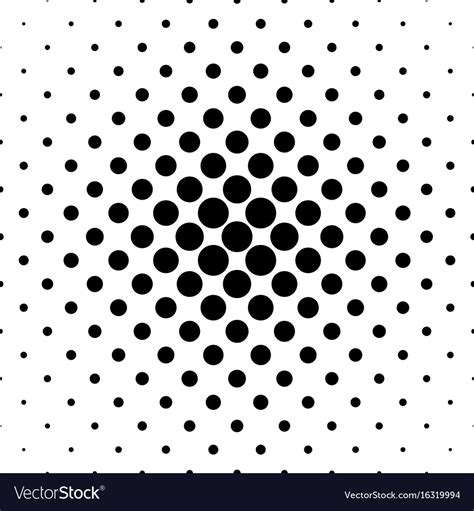 Abstract black and white dot pattern Royalty Free Vector