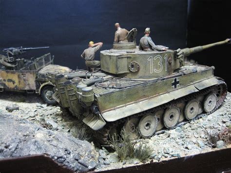 Tiger I 1/35 Scale Model Diorama | Wereldoorlog, Tweede wereldoorlog