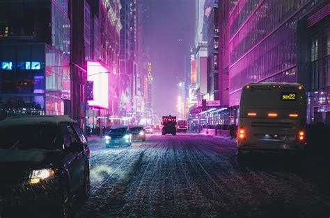 2560x1700 Night City Street Neon Lights 4k Chromebook Pixel ,HD 4k Wallpapers,Images,Backgrounds ...