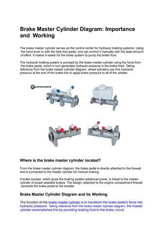 Brake Master Cylinder Diagram and Defects by james smith - Issuu