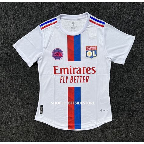 22/23 Lyon Olympique Home Football Jersey Player Edition Player Issue ...