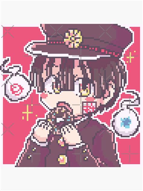 "Donuts Jibaku Shounen Hanako-kun Pixel Art" Sticker for Sale by Nadi--chan16 | Redbubble