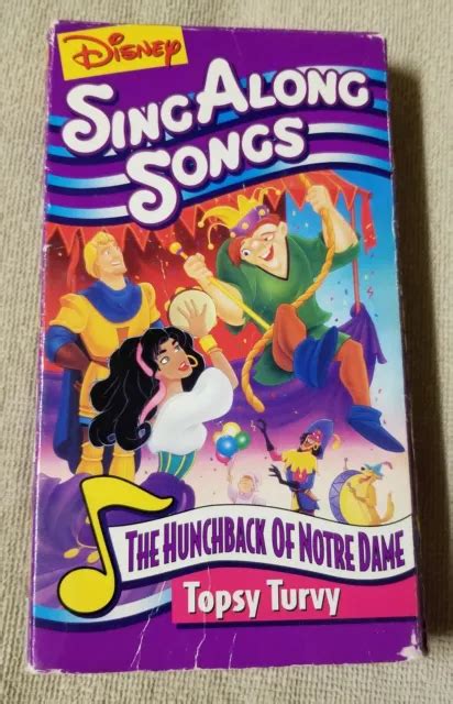 DISNEY SING LONG SONGS GOBBO DI NOTRE DAME TOPSY TURVY VHS ...