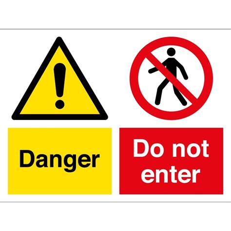 Danger Do Not Enter Signs - from Key Signs UK