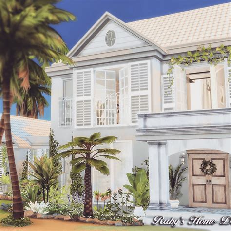 Sims 4 Palm Beach House 棕櫚海灘屋 (FREE) [Ruby Red Sims]