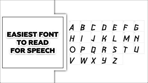 Easiest Font To Read For Speech: Effortless Clarity