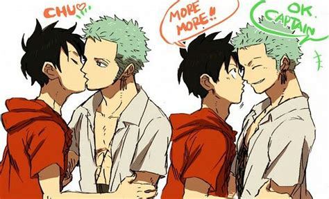 Zoro And Luffy Kiss