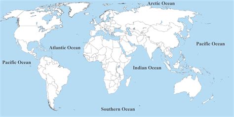 World Map With All Oceans | Images and Photos finder