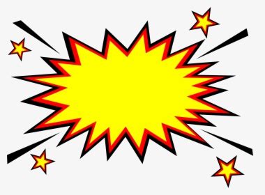 Comic Boom Vector - Transparent Explosion Clip Art Black And White, HD ...