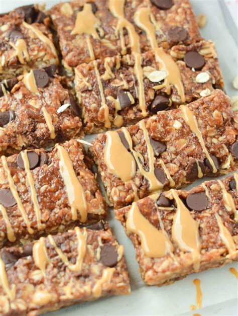 Peanut Butter Oatmeal Protein Bars - No Bake + Vegan