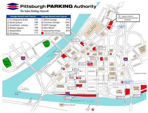 New Pnc Park Parking Map - Seating Chart