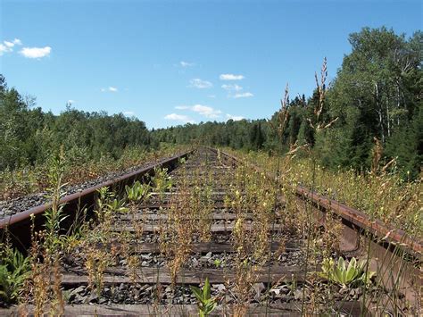 Abandoned Railroad Tracks Wallpaper