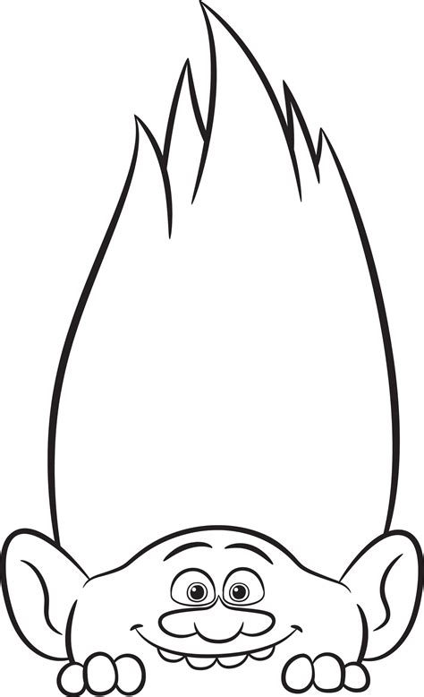 Branch Trolls Coloring Page at GetDrawings | Free download