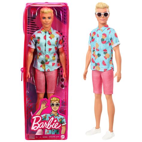 Barbie Fashionistas Ken Doll 152 Blonde Hair and Tropical Shirt