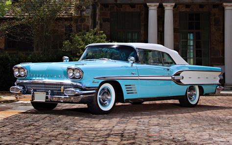 pontiac, Bonneville, Convertible, 1958, Old, Cars, Classic, Motors Wallpapers HD / Desktop and ...