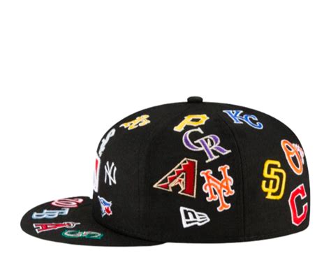 New Era 59Fifty MLB All Over Team Logos Fitted Hat – NYCMode