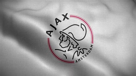 Ajax Amsterdam Netherlands White Logo Flag Loop Background 4K 28549625 Stock Video at Vecteezy