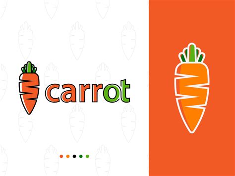 Carrot Logo Design by Ebrahim's Logo on Dribbble