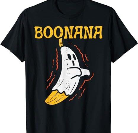 Boonana Cute Ghost Banana Halloween Costume Men Women Kids T-Shirt PNG File - Buy t-shirt designs