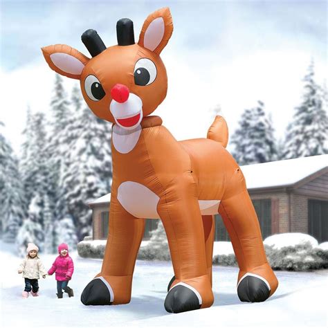 Enormous Inflatable Rudolph the Red-Nosed Reindeer