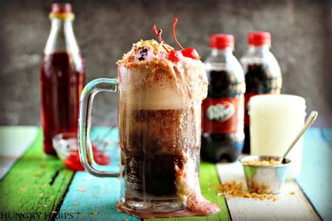 Hungry Harps: Coconut-Cherry Dr Pepper Float