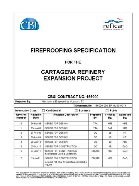 Fireproofing Specification | PDF | Structural Steel | Concrete