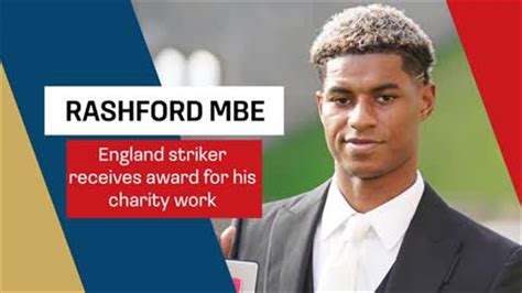 Marcus Rashford: Manchester United and England forward awarded MBE at ...