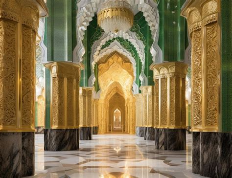 Premium AI Image | Interior of the Grand Palace in Abu Dhabi United Arab Emirates