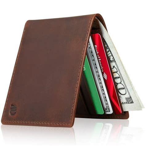 Access Denied - Slim Leather Bifold Wallets For Men - Minimalist Small ...