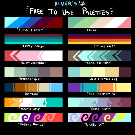 F2U Color Palettes by Conspivacy on DeviantArt | Color palette ...