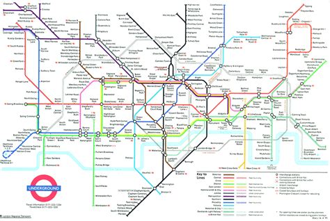 Map of the London Underground