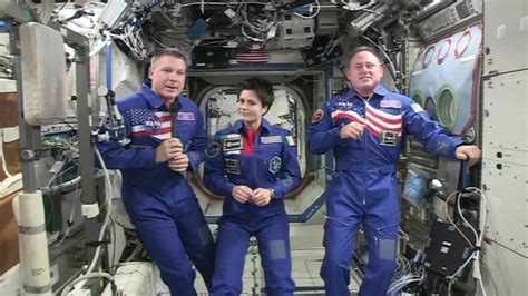 RAW VIDEO: Interview with astronauts aboard International Space Station ...