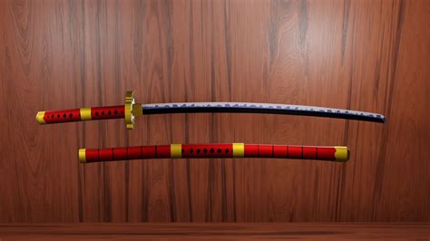 3D model One Piece - Zoro Sword - Sandai Kitetsu VR / AR / low-poly | CGTrader