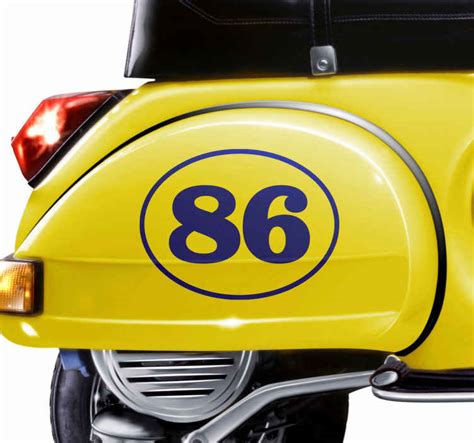 Racing number vehicle motorbike sticker - TenStickers