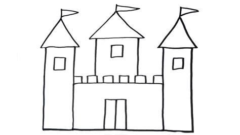 Simple Castle Outline