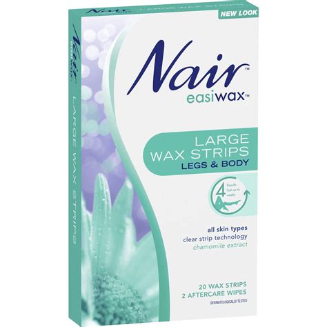 Nair Hair Removal Wax Easiwax Large Strips 20 Pack | Woolworths