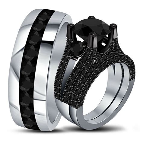 The Ultimate Guide To His And Hers Black Diamond Wedding Ring Sets