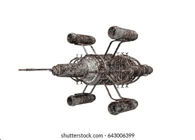 3d Illustration Spaceship Isolated On White Stock Illustration 643006399 | Shutterstock