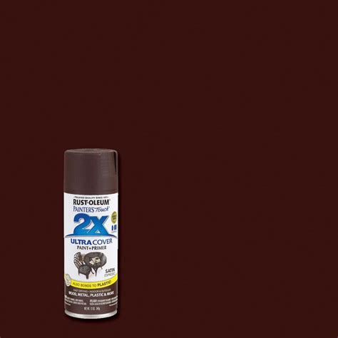 Rust-Oleum Painter's Touch 2X 12 oz. Satin Espresso General Purpose Spray Paint-249081 - The ...