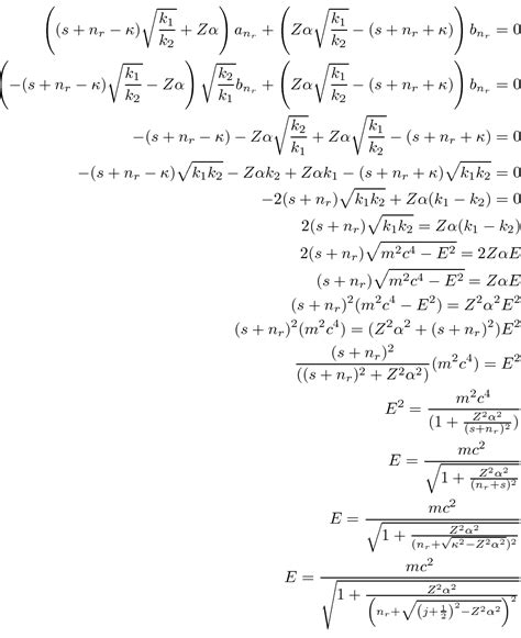 Quantum Physics Equations