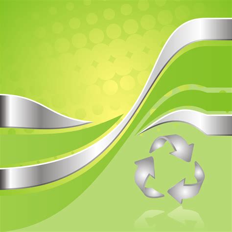 Vector for free use: Green Recycling Background