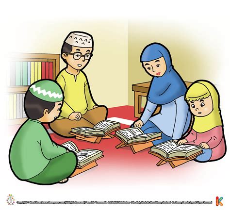 Gambar Kartun Anak Membaca Al Quran - IMAGESEE