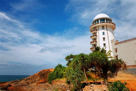 Lighthouse on the Beach Near Ambalangoda Stock Image - Image of landmark, head: 106380223