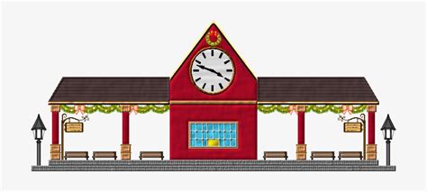 Download Transparent Train Station Cartoon Png - PNGkit