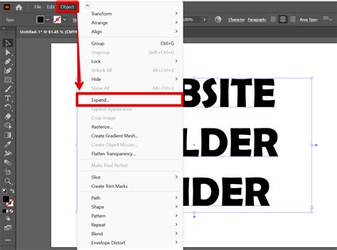 How do I vectorize text in Illustrator? - WebsiteBuilderInsider.com